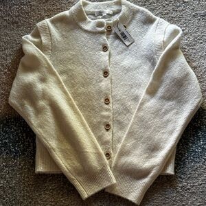 NEW Favorite Daughter The Varsity Cardigan in Ivory